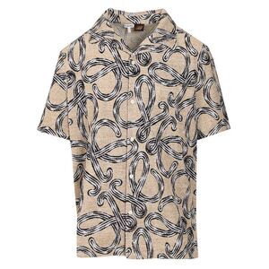 Loewe Paula's Ibiza Men Short-Sleeved Jacquard Cotton Terry Shirt